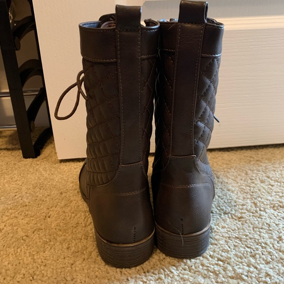 Brown Combat Boots - Picture 4 of 5